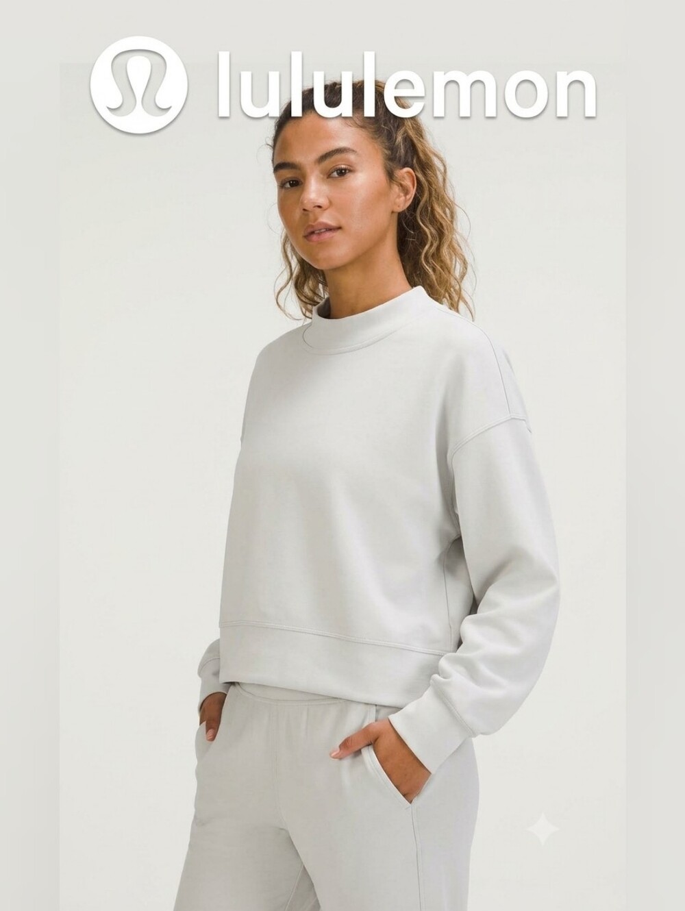 Lululemon Softstreme Perfectly Oversized Cropped Crew